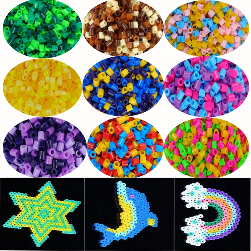 1000pcs 5MM Fuse Beads 3D Pixel Puzzle Iron Beads Handmade Crafts Decor DIY Make Puzzle High Quality Melting Beads