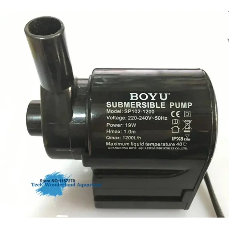 

Submersible pump for aquarium three in one filter fish tank multifunctional water pump BOYU SP102-1200/1600