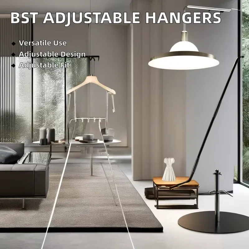 Metal Pole Wooden Body Styling Clothing Display Hanger Square Pattern Clothing Styling Standing Plastic Fashion Adjustable