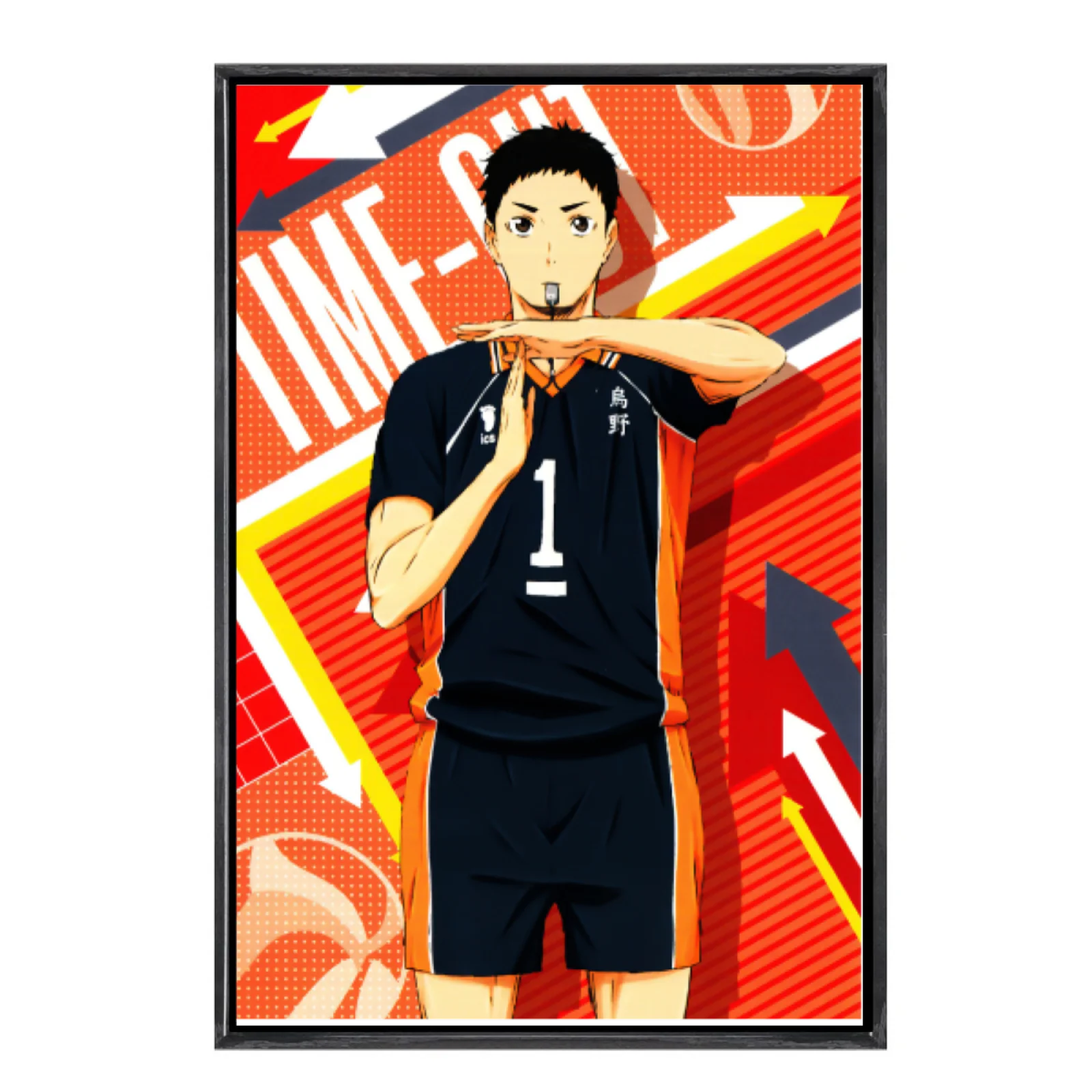 

Japanese Manga Multi-Size Canvas Poster Double Framed Wall Art, Haikyuu Home Decor for Living Room Bedroom