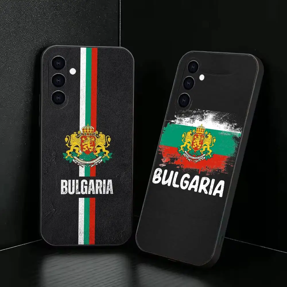 B-Bulgaria flag Gift Phone Case For Samsung Galaxy A73,A72,A71,A70,A53,A52,A51,Soft Silicone Black Cover