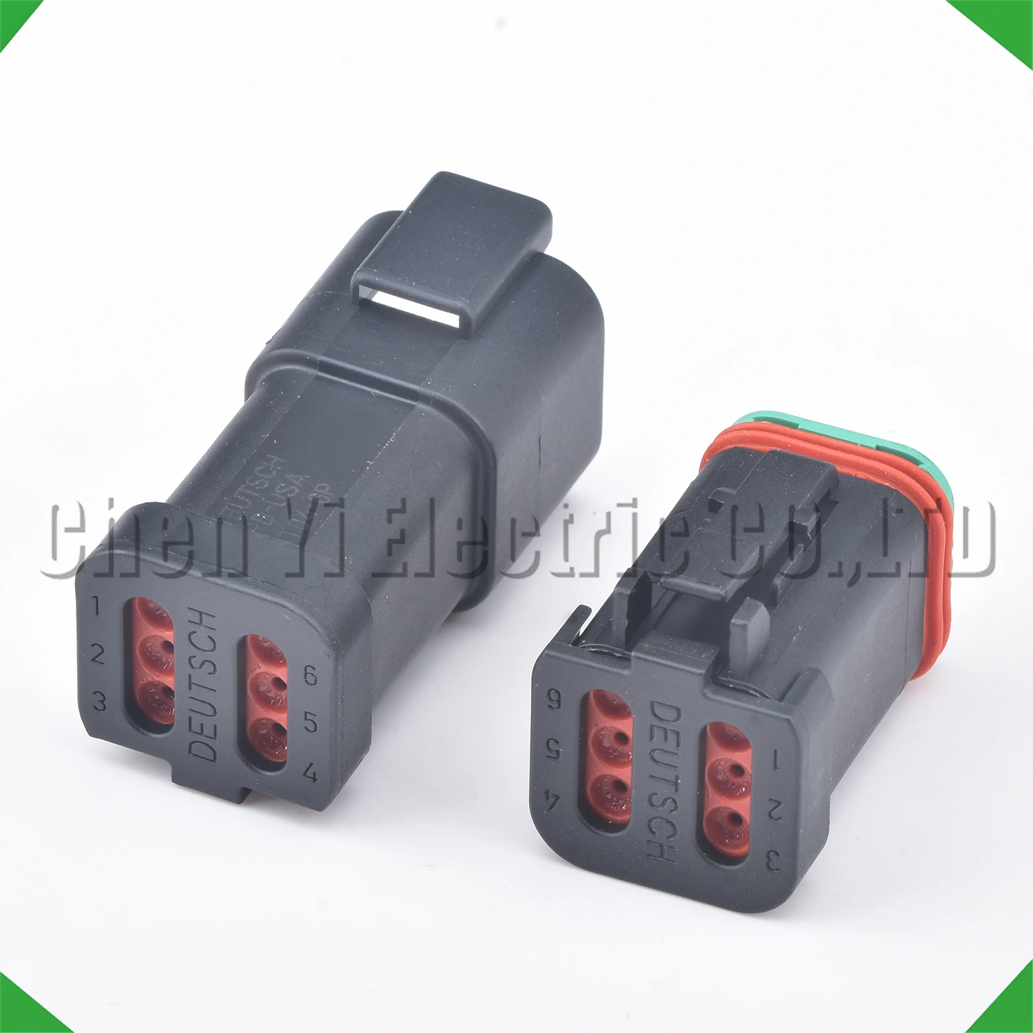 6 Pin Black Deutsch DT series Connector Waterproof Plug Socket For Engineering Vehicle DT06-6S DT04-6P DT06-6S-E005 DT04-6P-E005