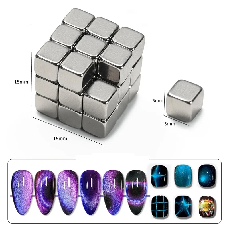 Multi Style Cat Eye Nail Magnet Stick Set, Magnetic Wand for 3D Cat Eye Gel Polish, DIY Nail Art Tool for Salon Home Manicure gallery 3