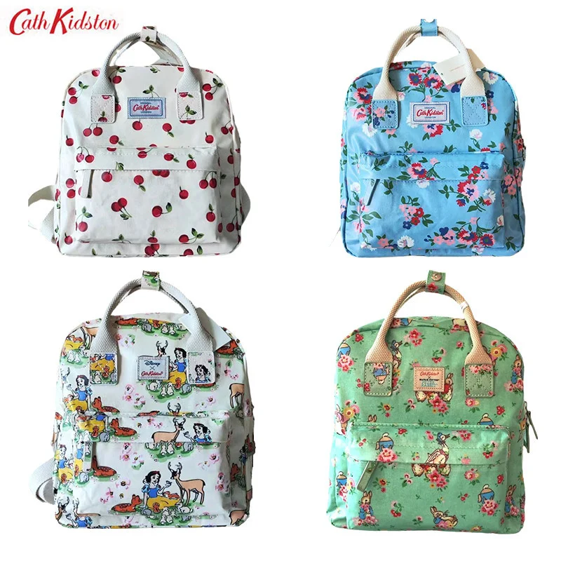 

Cath Kidston Knapsack Cartoon Rabbit Flower Flower Little Bird Cherry 27*10*24cm Waterproof Schoolbag Storage Bag Backpack