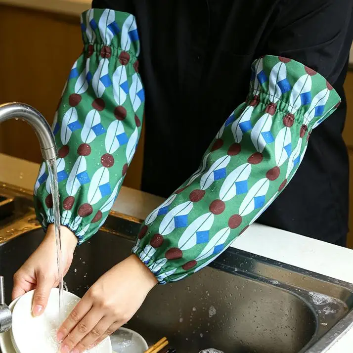 Retro Polka Dot Polyester Sleeves Protectors with Water Repellent Stain-Resistant for Kitchen Office School Daily Wear