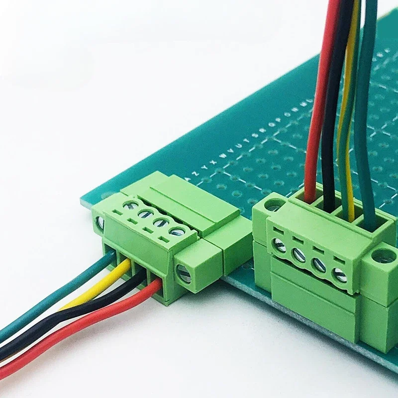 2Sets 15EDGKM 3.81mm Pluggable PCB Screw Terminal Block Connector with Flange Male/Female Plug-in 15EDG Teminal Block 2/3P-24Pin