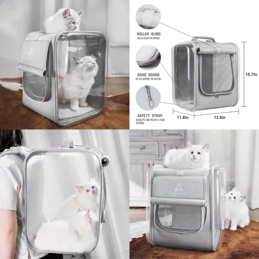 

Soft-sided Pet Travel Carrier Backpack for Cats, Small Dogs and Puppies - Comfortable and Durable Pet Dog Cat Carriers Bag