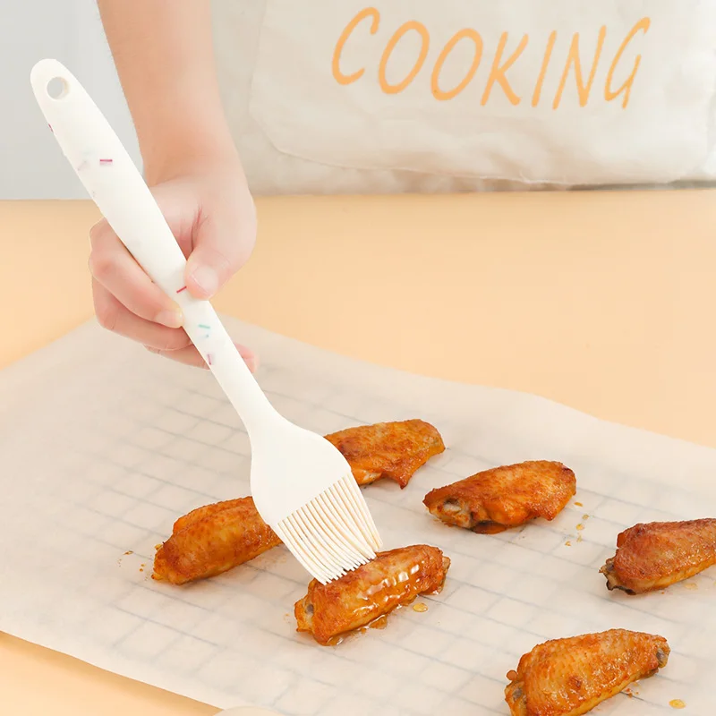 Candy Color Silicone Cream Spatula Chocolate Food Cake Mixer Scraper Pastry Butter Flour Blender Bread Barbecue Baking Oil Brush