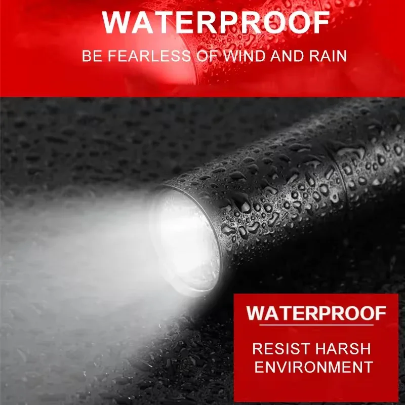 Super Powerful High Power Rechargeable LED Flashlight Torch For Personal Defense And Emergency Lighting