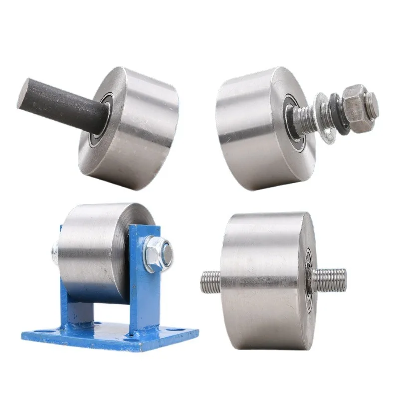1 Ton Ultra-heavy Duty Track Wheel Sturdy Pressure-resistant Non-slip Part for Flat Iron Solid Groove Sliding Gate Wheels