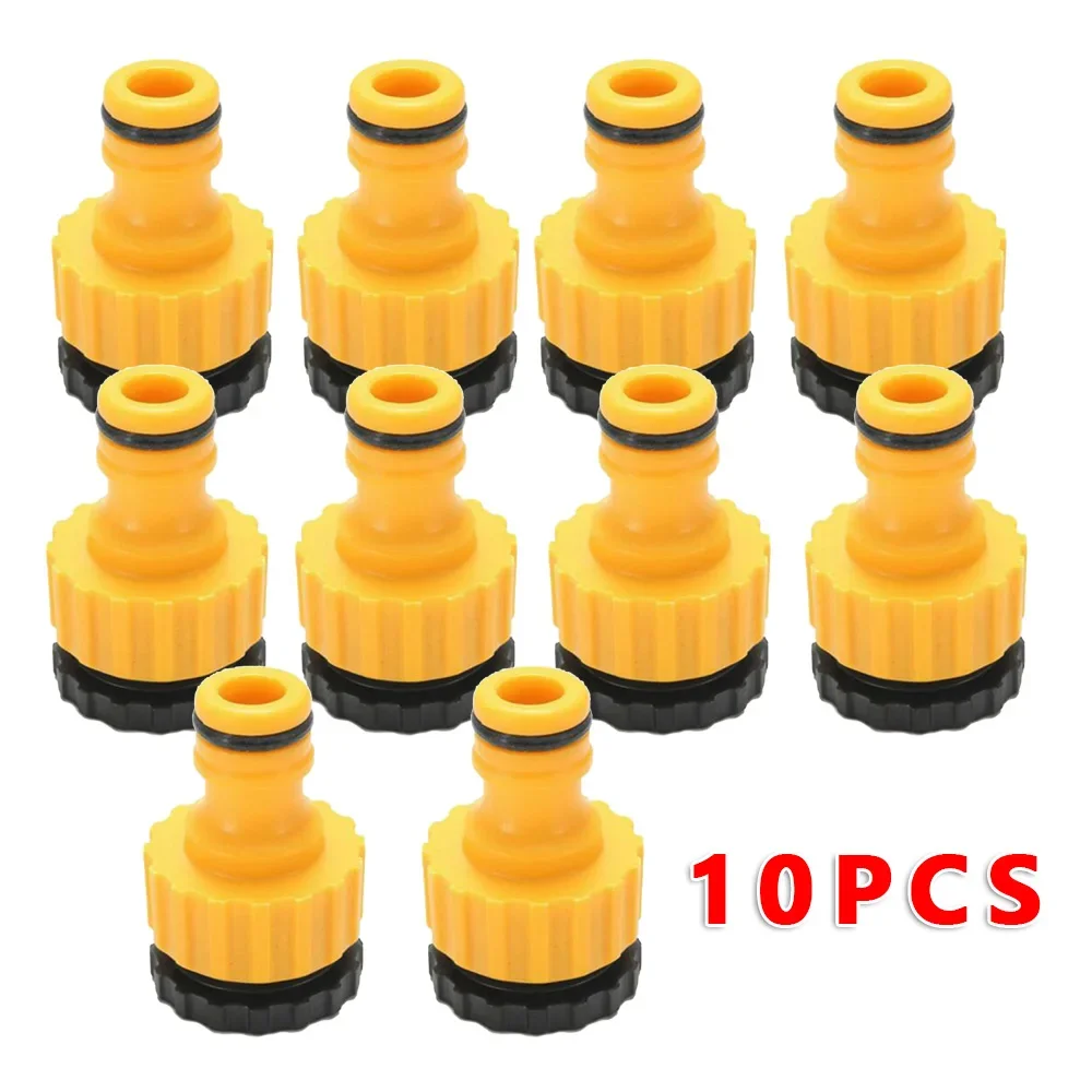 Garden Hose Thread Adaptor With Screw On Design For 1/2 Inch To 3/4 Inch Tap Connection And Pipe Lock Function