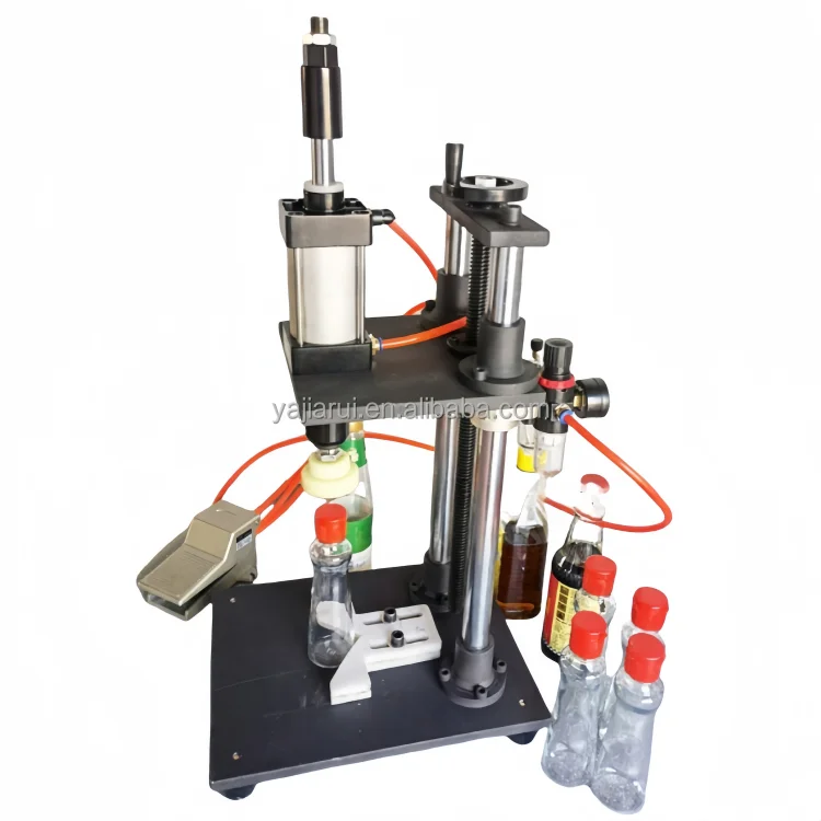 Hot Sale Semi-Automatic Desktop Small Bottle Sealing Machine Pneumatic Multi-Function Batch Perfume Oil Bottle Capping Machine