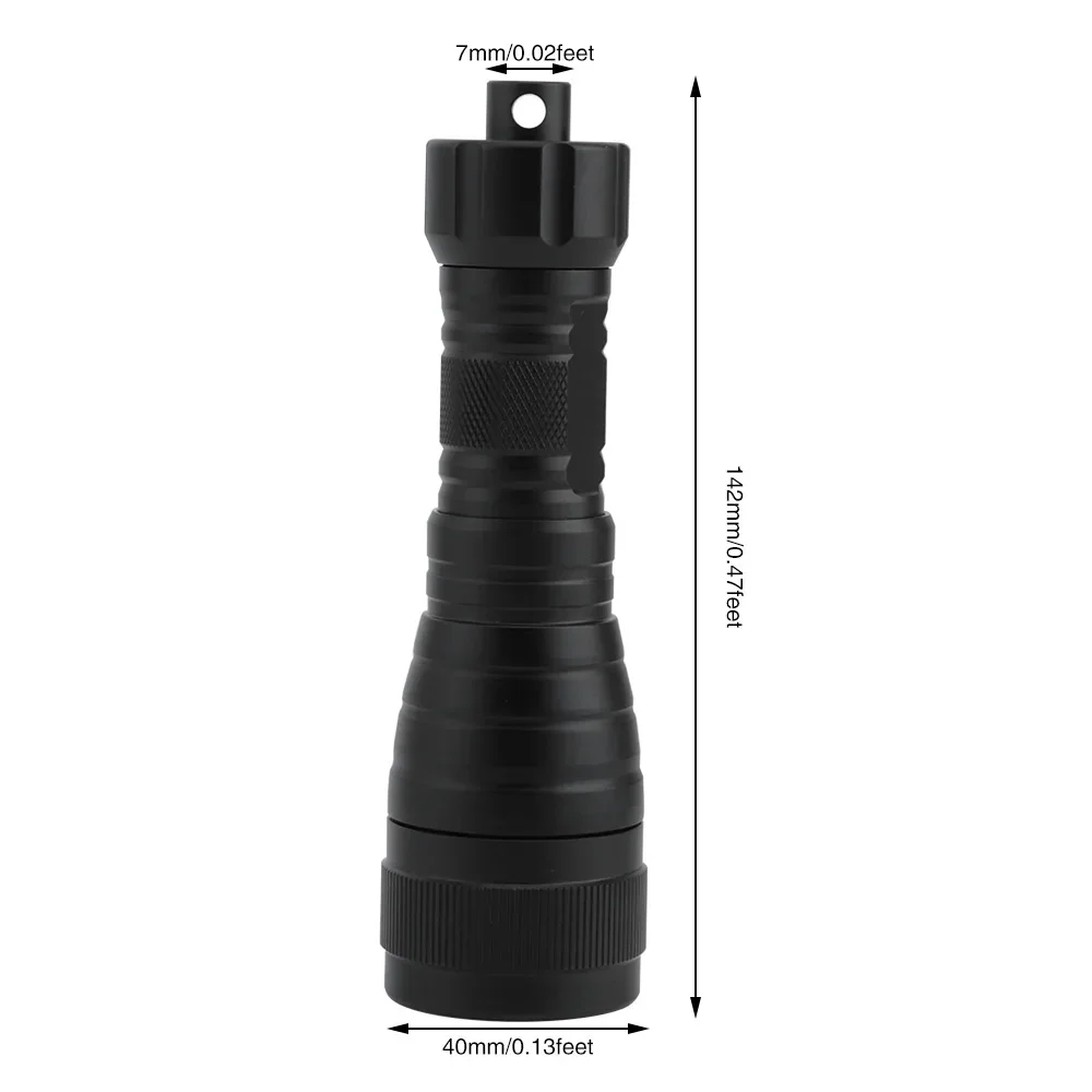 BORUiT DIV05 1050LM LED Scuba Diving Flashlight IPX8 Waterproof Underwater 150M Torch Submarine Lantern Use 18650 Battery