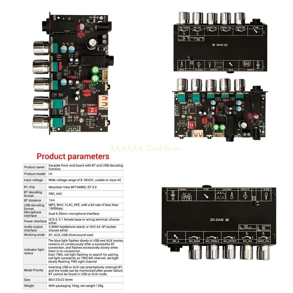 

A2BE караоке реверберационная доска передней сцены Эффекторная микрофон передняя сцена Bluetooth-совместимый5.0 Усилитель звука