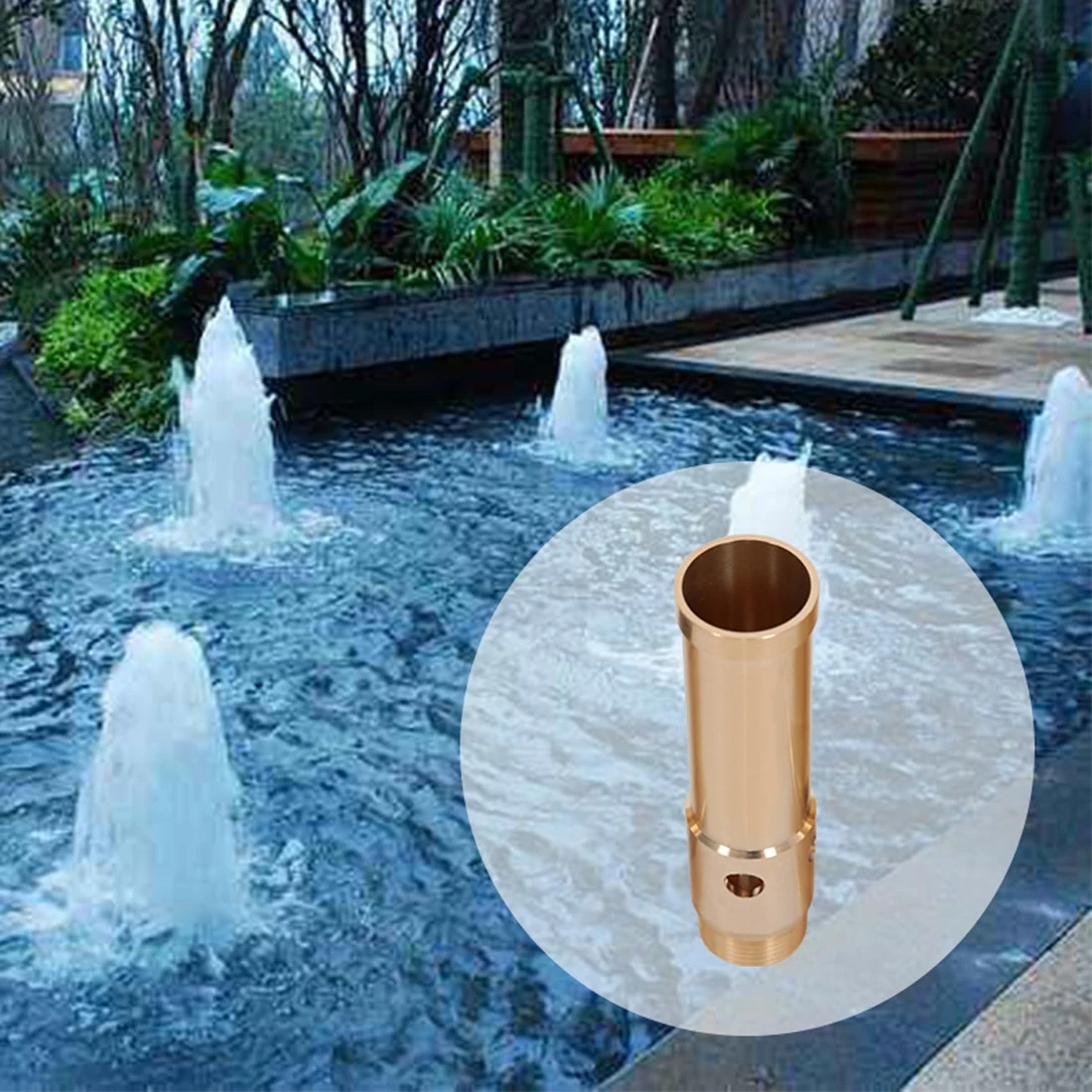 All-copper Gas-filled Spring Nozzle Tubeless New-style Bubbling Spring Waterscape Landscape Fountain Spray Gardening Pool