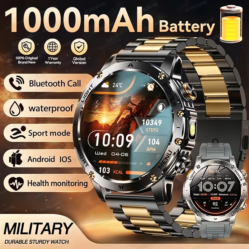 Outdoor Power Meter Box - 2026 New 1000mAh Battery Smartwatch Outdoor