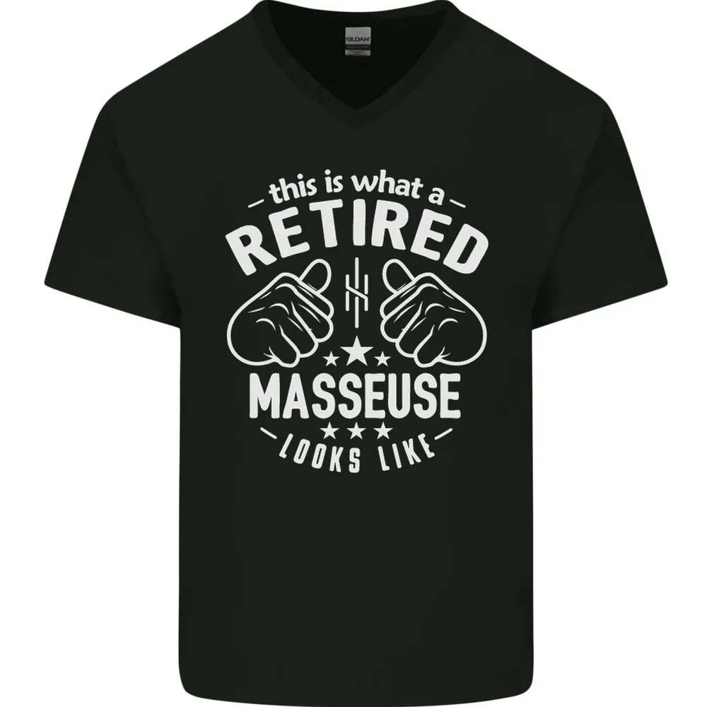 

This Is What a Retired Masseuse Looks Like Mens Women Summer Tees Cotton T-Shirt Anime Graphic