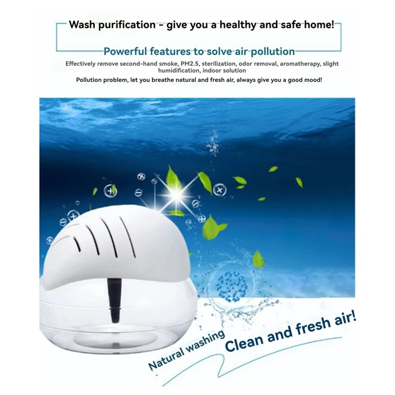 -A14E Air Purifier Water-Based Washer Air Fresher With 7 LED Color Changing Light Air Revitalizer & Freshener EU Plug