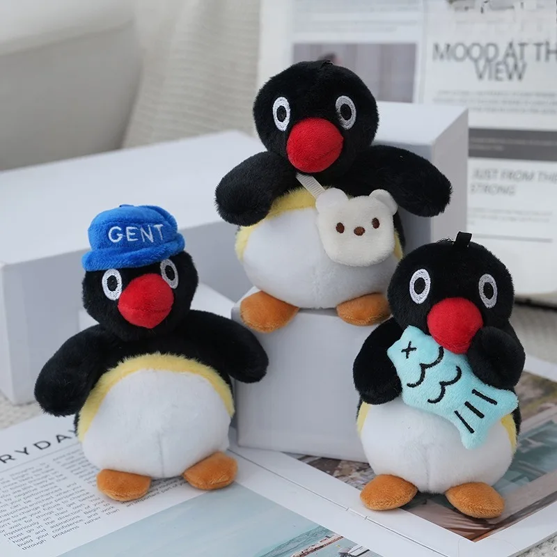 

16cm Cute Fat Penguin Plush Pendant Soft Penguin Keychain Stuffed Toy for Backpacks Ornaments Birthday Gifts Car Key Hanging Toy