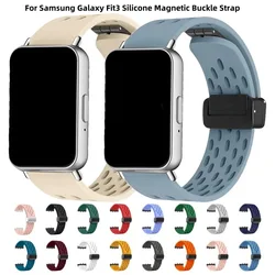 Silicone Strap For Samsung Galaxy Fit3 Sport Band Magnetic Buckle Wristband For Samsung Galaxy Fit 3 Correa Replacement Bracelet