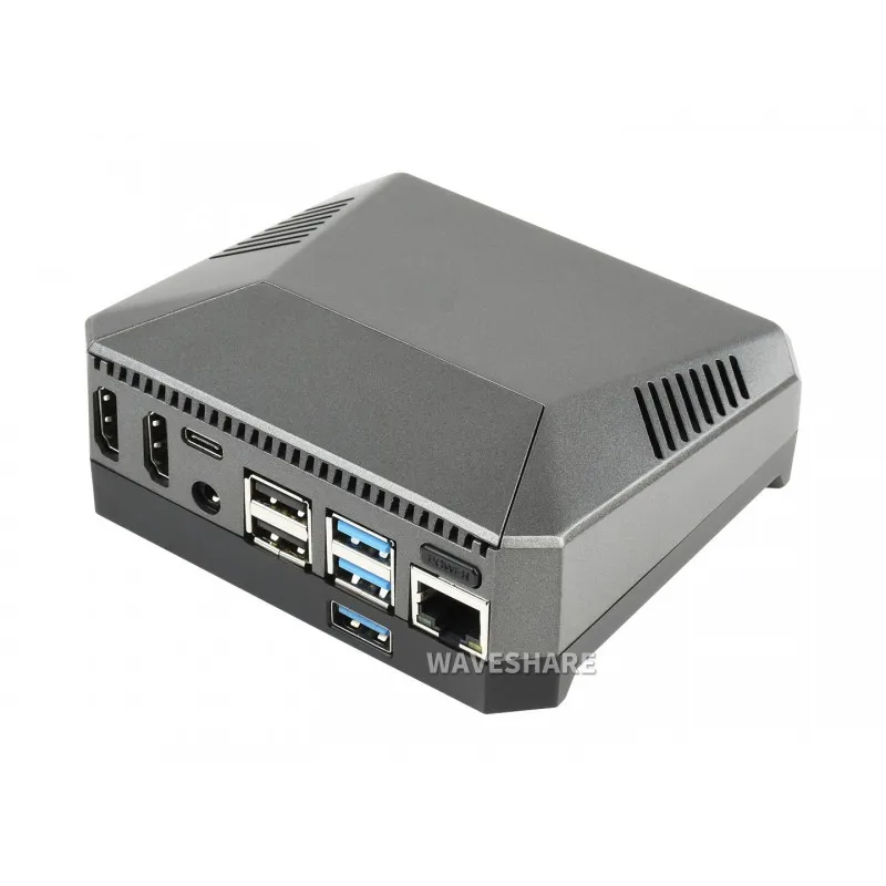 Waveshare Argon One M.2: Aluminum Case For Raspberry Pi 4, With M.2 Expansion Slot