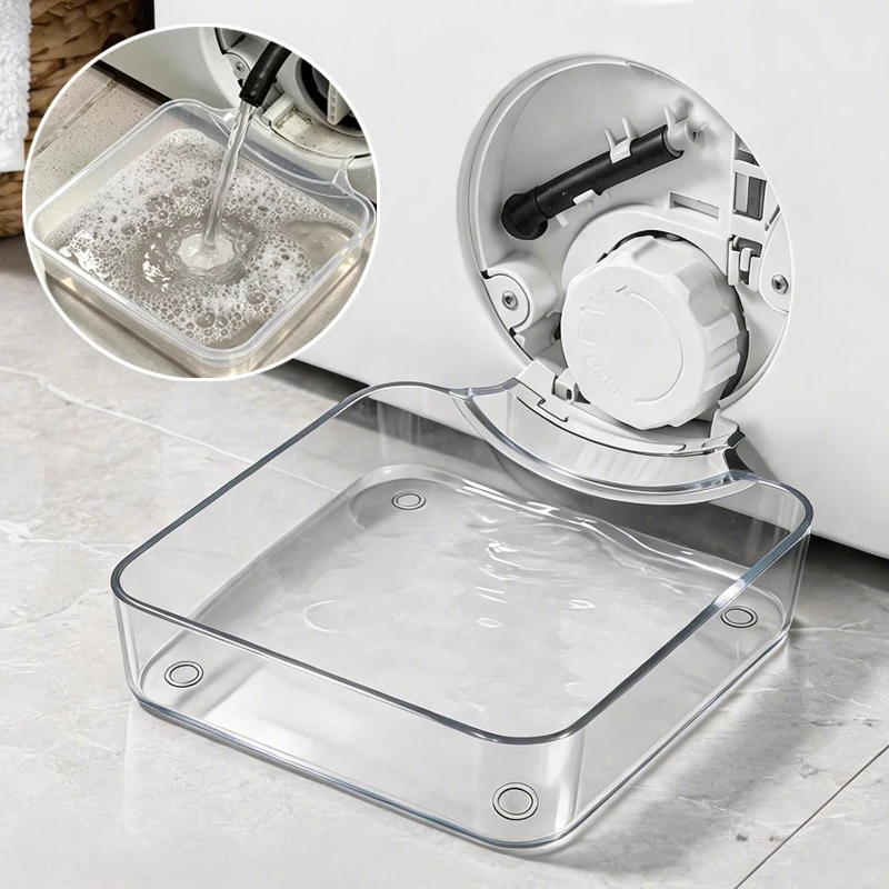 Reusable Washer Cleaning Drain Tray Anti-Overflow Drum Washing Machine Drip Tray  Water Catch Leak Proof Pan for Floor Protector