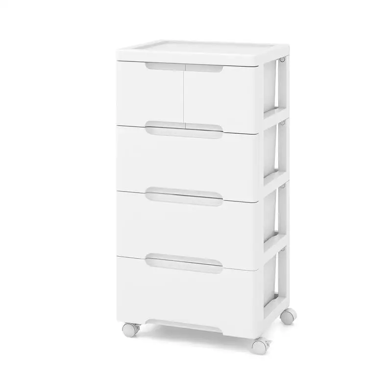 

Rolling Storage Cabinet with Universal Wheels and 5/6/7 Drawers-5 Drawers