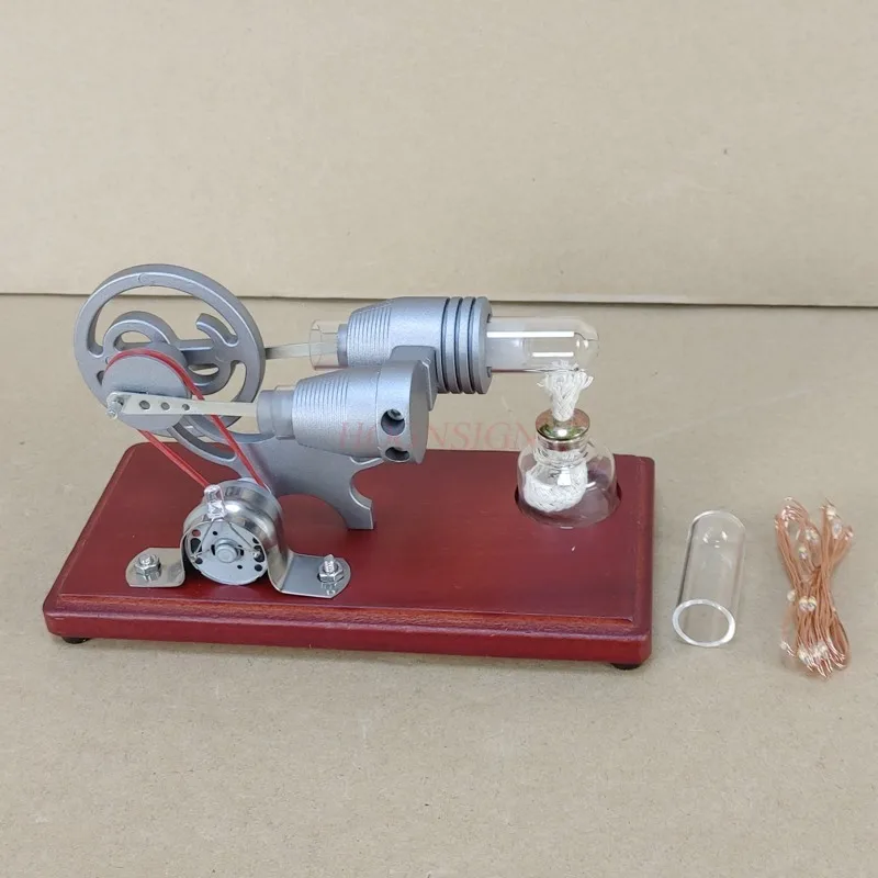 NEW Hot Air Stirling Engine Model Electric Generator Motor Physics Steam Power Education Toy Science Experiment Kit Set