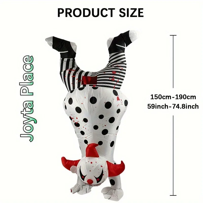 مجموعة أزياء المهرج القابلة للنفخ لعروض مسرح عيد الشكر في عيد الهالوين