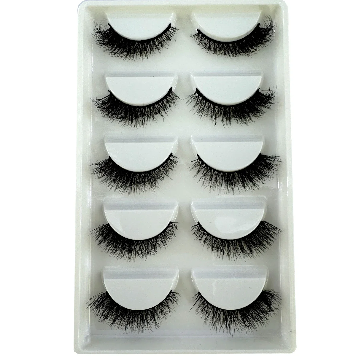 5 pairs faux mink lashes extension cilia fluffy fake lashes makeup wispy long eye lash 3d eyelashes natural false eyelashes ﻿