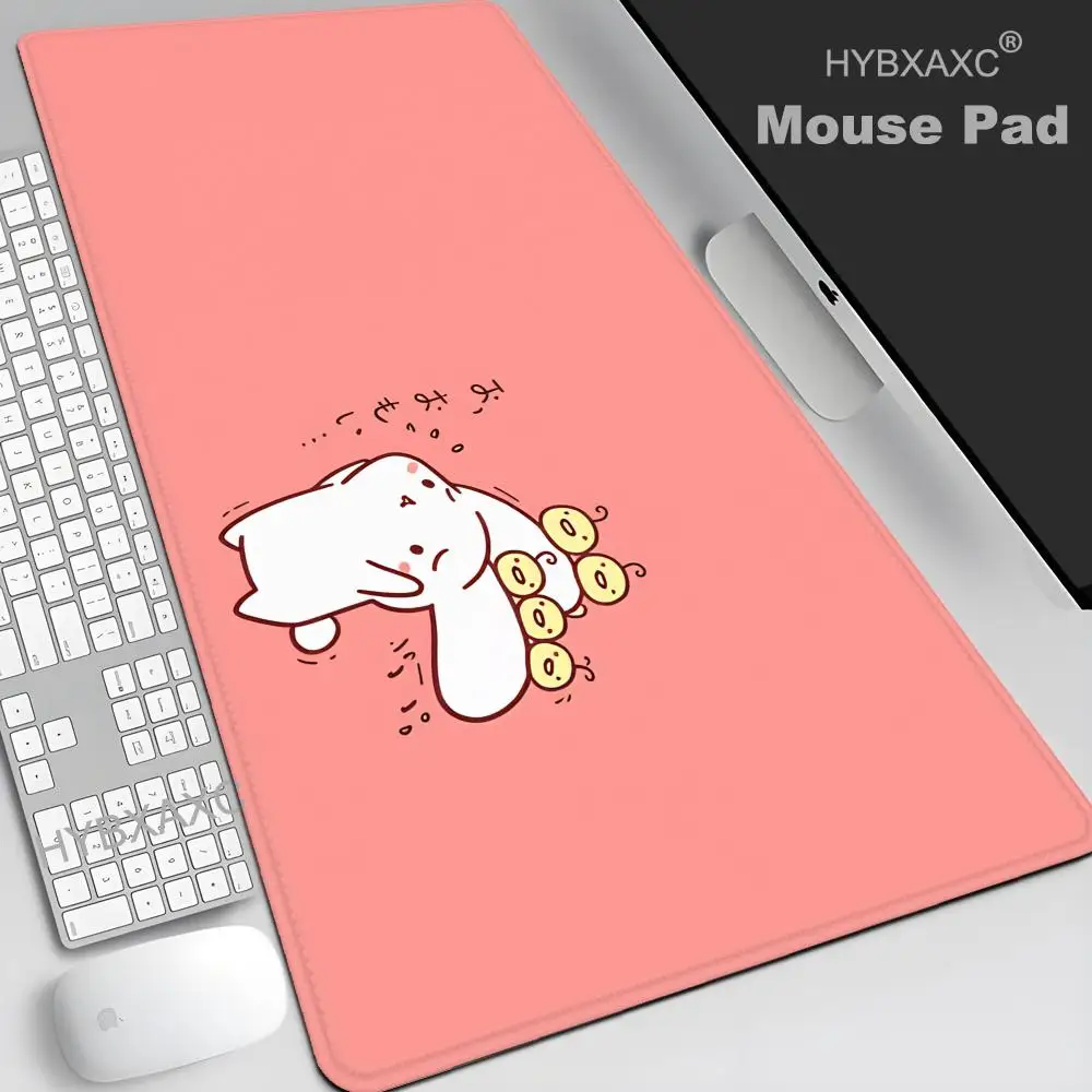 

Girl Oversized Cute Cartoon Girl Desk Pad Office Computer Keyboard Desktop Protective Pad Game Mat Leather Mouse Pad
