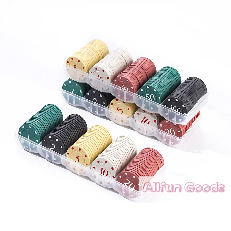 [TG835]Professional Acrylic  Chip Holder Tray Holds 100  Holder 5 Grids Organizer Display Cabinet Party Game