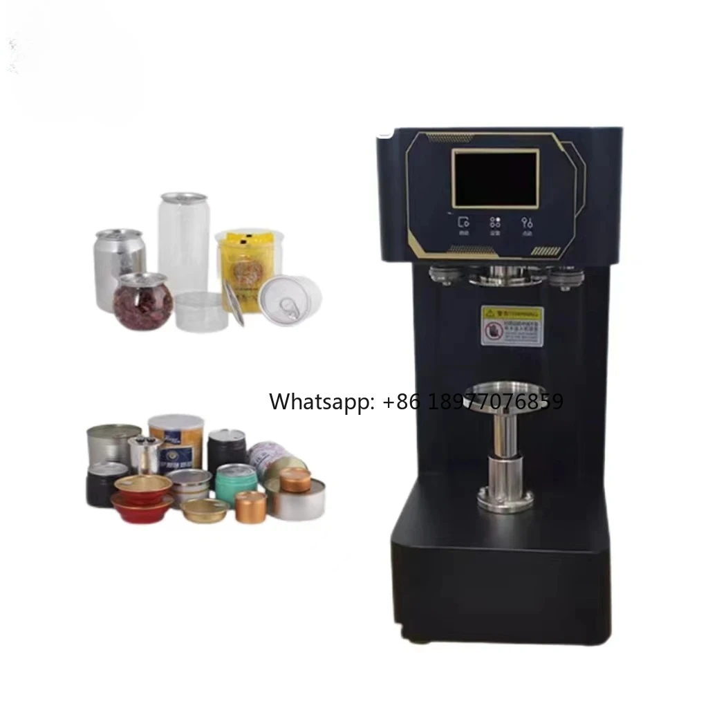 2026 Automatic Can Sealer Machine Sealing Cans Bottles Cups Manual Drive Easy-to-Operate Foil Packaging System Apparel Commoditi