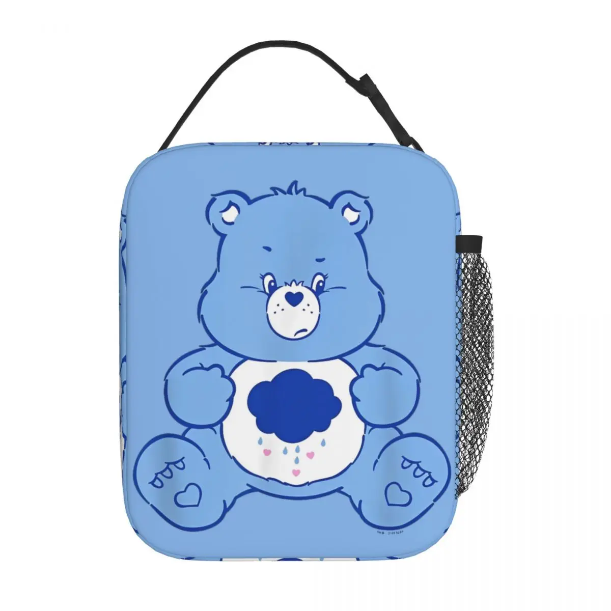 Care Bears Grumpy Bear Cloudy Belly Badge Insulated Lunch Bag Cooler Bag  Meal Container Large Tote Lunch Box Food Bag