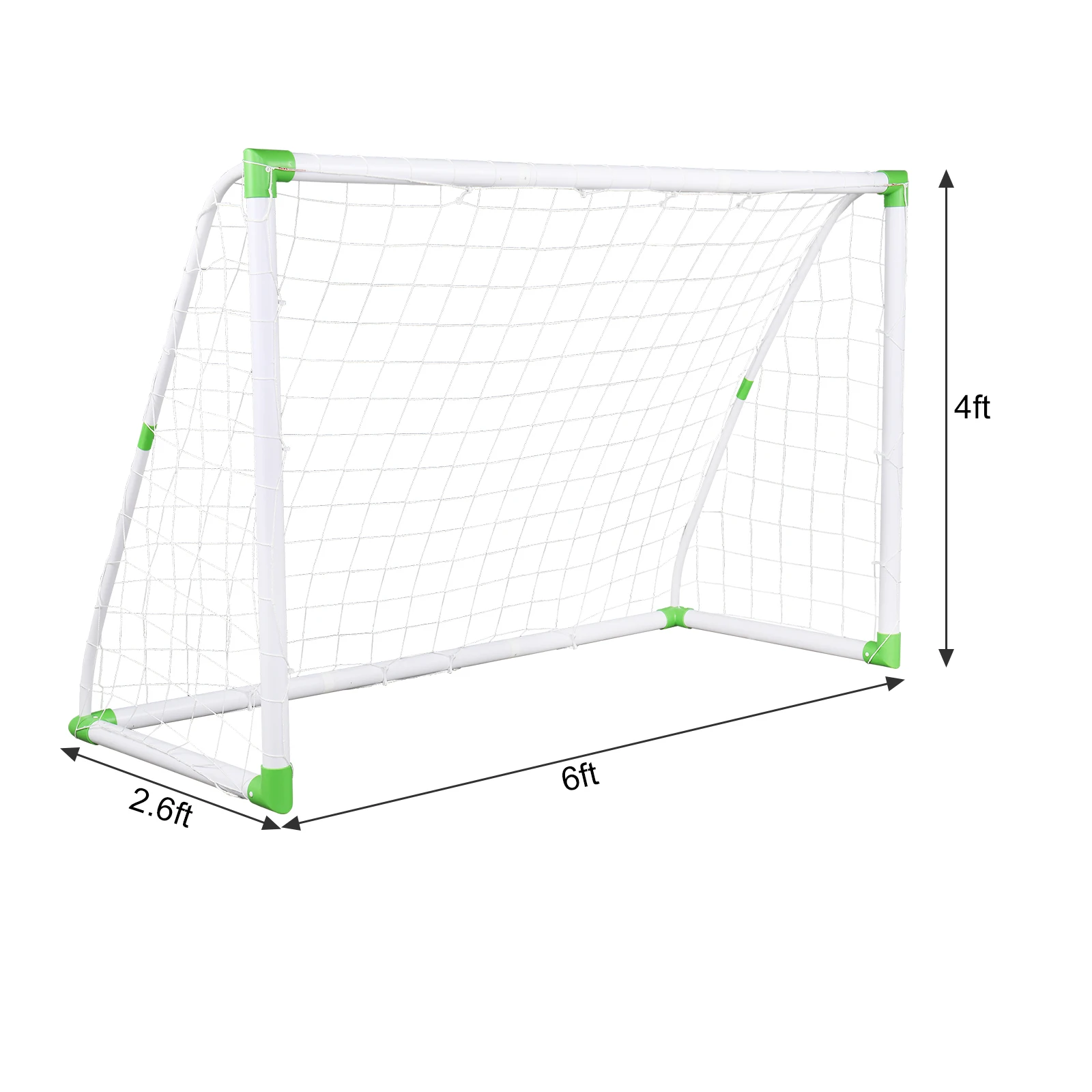 6'X4 'Football Goal Training kit with mesh Buckle for Playing Football on Beaches Community playgrounds, Schools, etc.