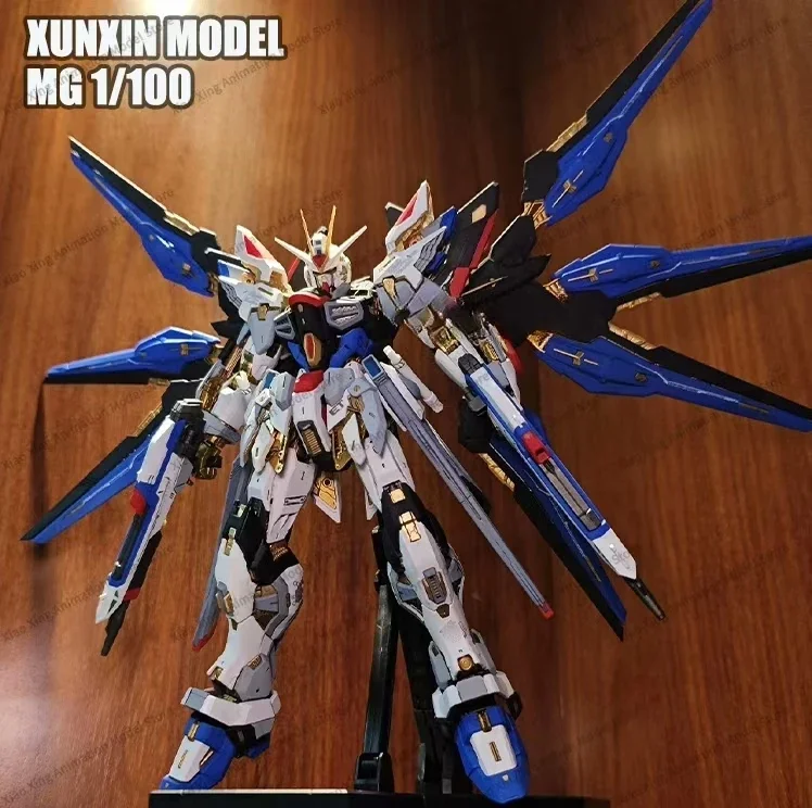 Xun Xin Model MG 1/100 MGEX Strike Freedom Assembly Model Kit PIANXIN Action Figures Robot Figuine Plastic Model Kids Toys Gifts