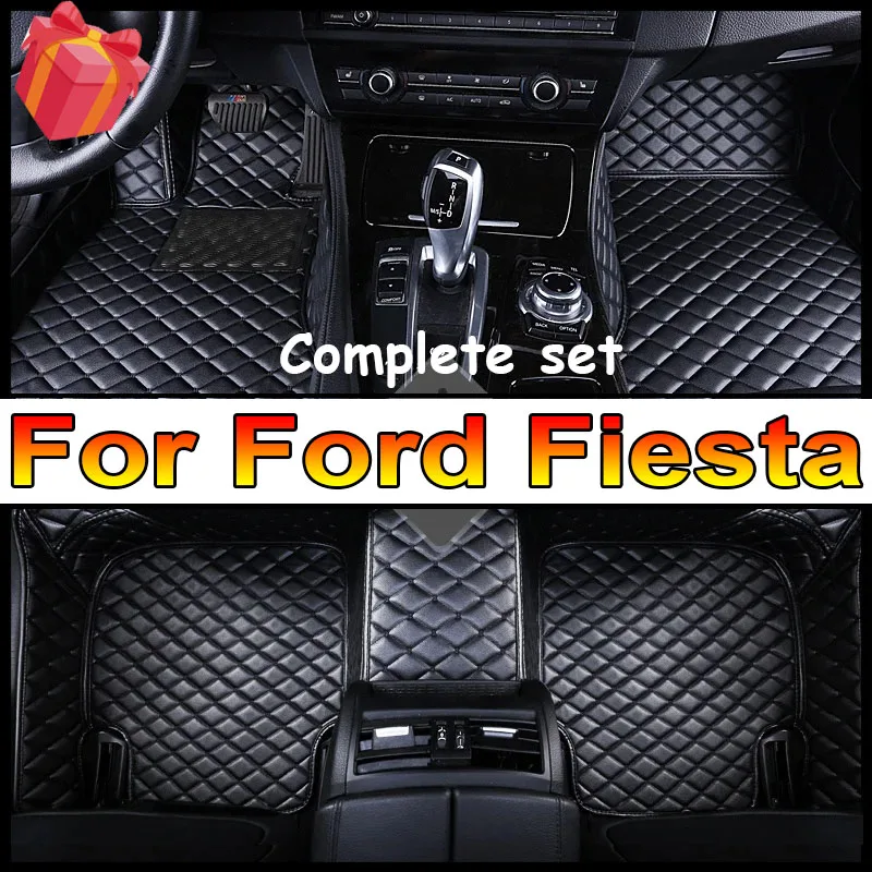 

Автомобильные коврики для Ford Fiesta 2016 2015 2014 2013 2012 2011 2010 2009 2008, кожаные ковры, авто интерьер, водонепроницаемое украшение