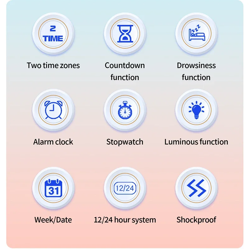 SANDA Fashion الساعات الرقمية الرياضية LED ساعات المعصم متعددة الوظائف مضيئة 50 متر مقاوم للماء تاريخ الأسبوع طالب ساعة إلكترونية