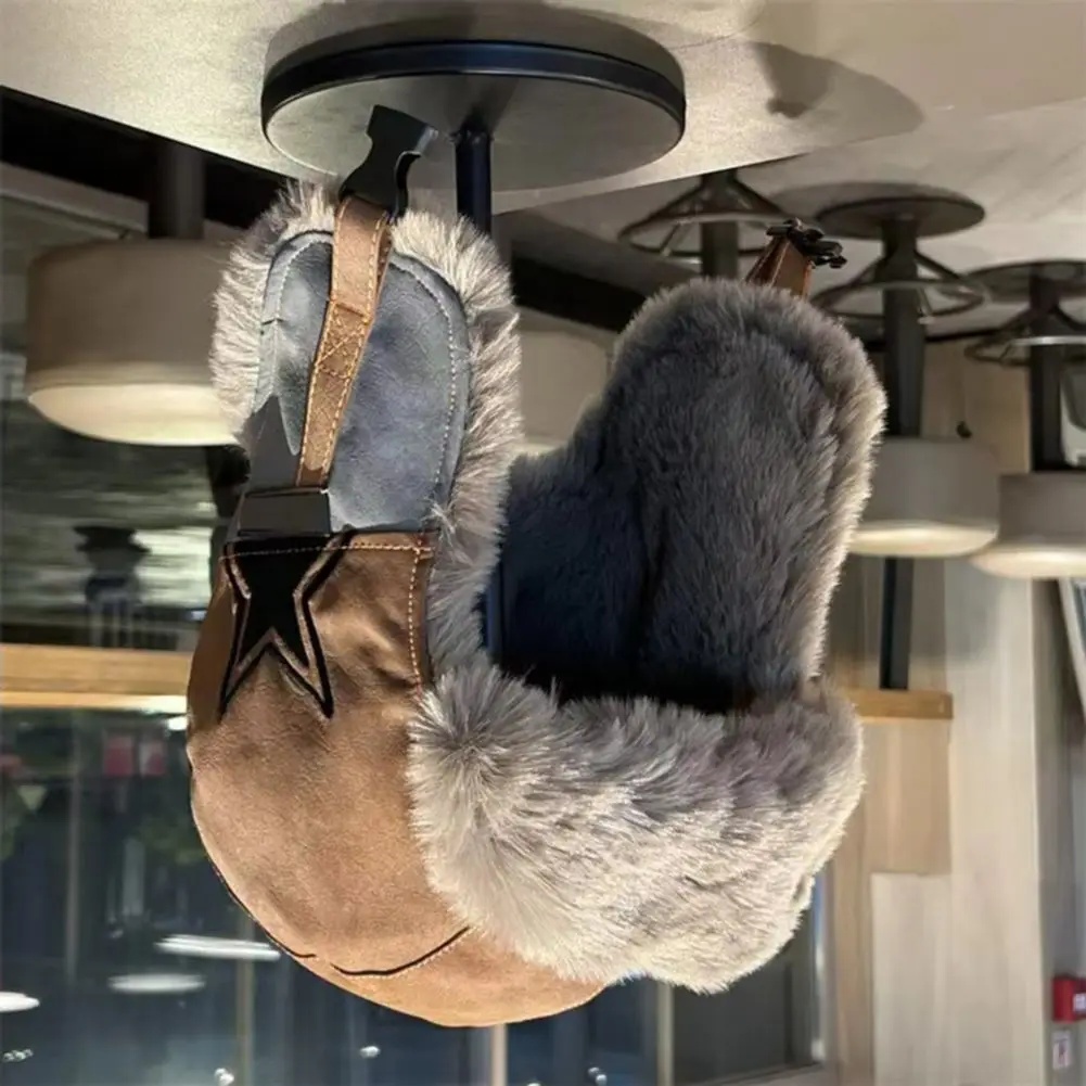 قبعة Lei Feng على الطراز الروسي السوفياتي، بطانة من القطيفة، حاجز حراري شامل لحماية الأذن، قبعة تزلج سميكة ودافئة مقاومة للرياح