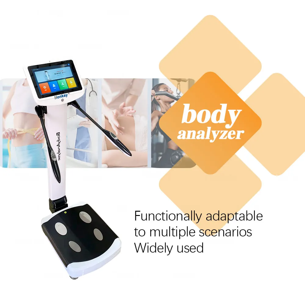 

Foldtable Bmi Body Analyzer Machine Professional Health Care Weight Test Body Composition Analysis Equipment with Printer