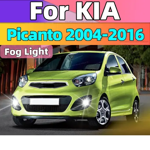 LED 자동차 앞 안개등 램프 20000LM KIA Picanto 용 울트라 브라이트 자동차 액세서리 2004-2016 2010 2011 2012 2013 2014 2015