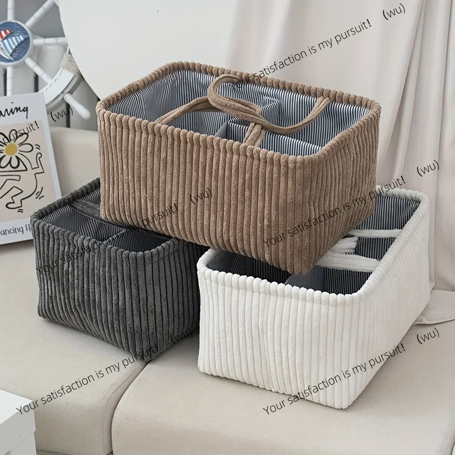 All-in-One Storage Basket! Perfect for Organizing Diapers, Clothes, Toys & Essentials.