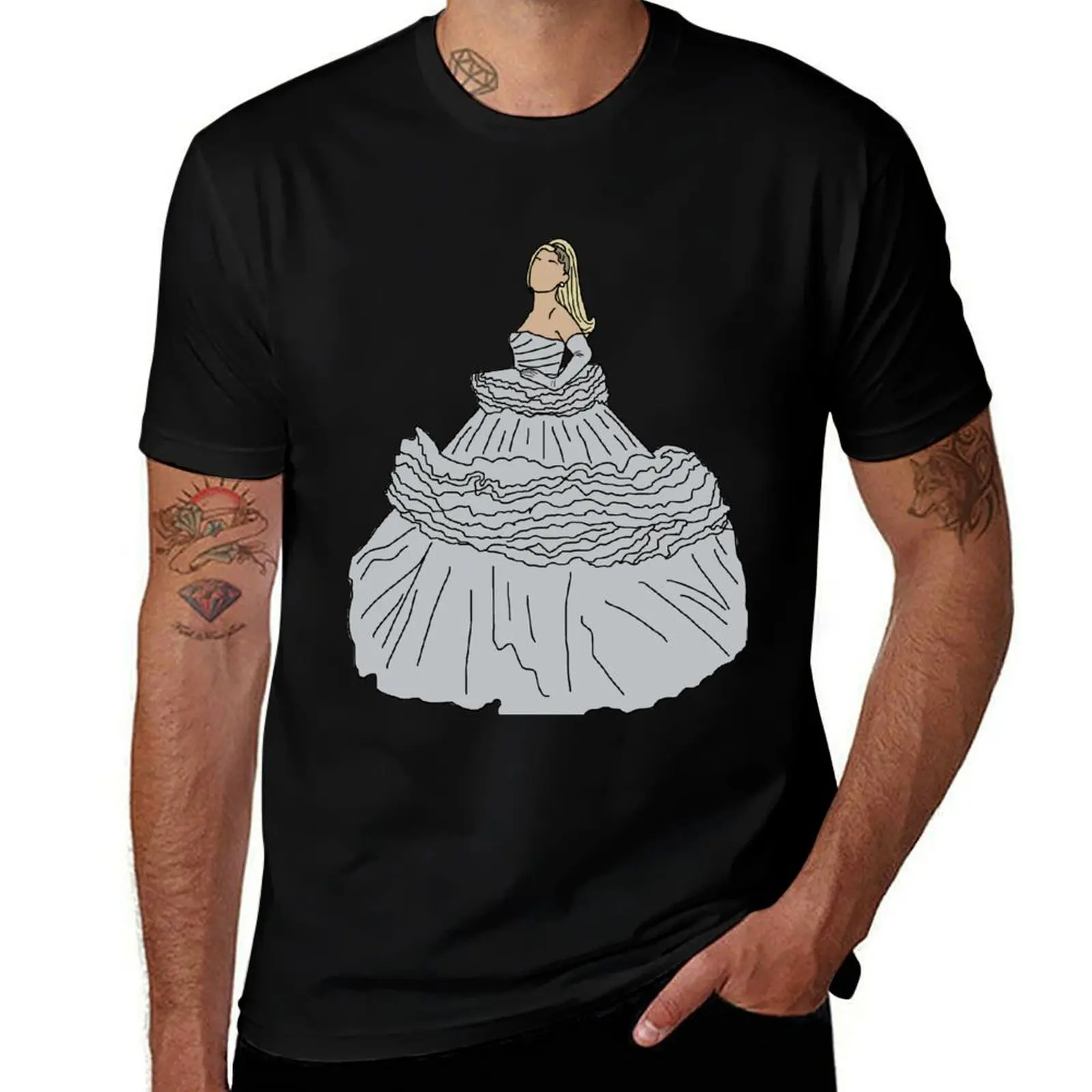 Ariana @ The Grammys T-Shirt Basic Solid Color Casual Tee Shirt T-Shirt