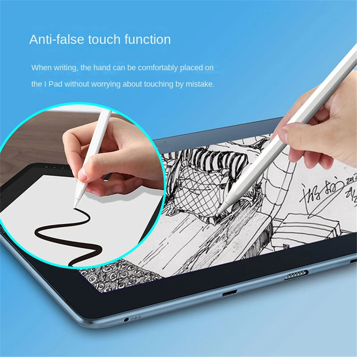 For Pencil 2 Stylus Pen Prevent Accidental Touch Pen for Pro 11 12.9 2021 2022 10Th Mini 5 6 Air 3 4 5