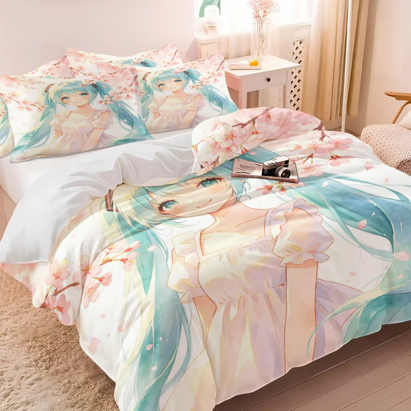 hatsune-miku-sakura-cherry-blossom-duvet-cover-set-watercolor-anime-bedding-with-pillowcases-gaming-room-teens-bedroom-decor