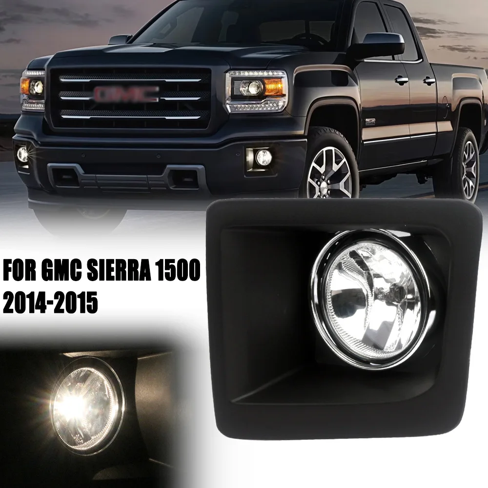 Applicable to GMC14/15 Sierra 1500 Front Fog Light Assembly Halogen Daytime Running Light Front Bumper Light