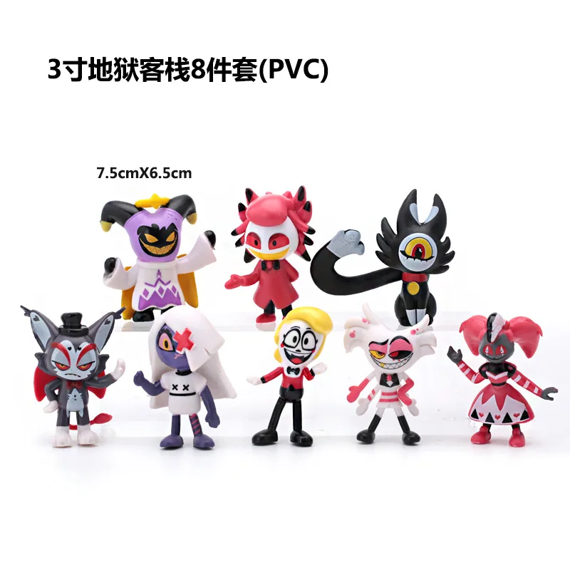 

2024 New Hazbins Hotel Model Devil Cat Cake Decoration