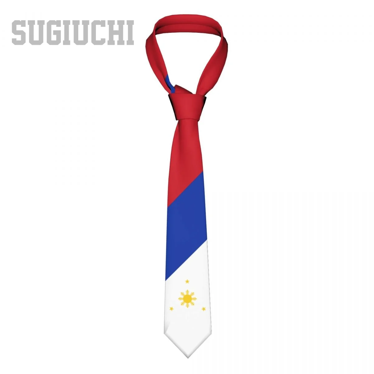 Philippines Flag Emblem Men Women Neck Ties Casual Plaid Tie Suits Slim Wedding Party Business Necktie Gravatas