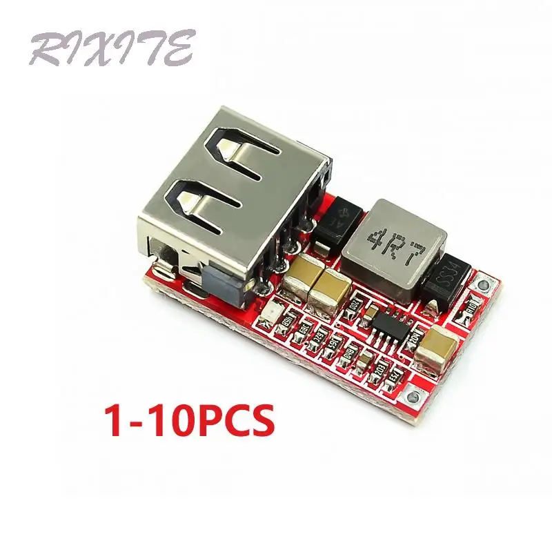 1-10PCS Fine 6-24V 12V/24V To 5V 3A CAR USB Charger Module DC Buck Step Down Converter 12v 5v Power Supply Module