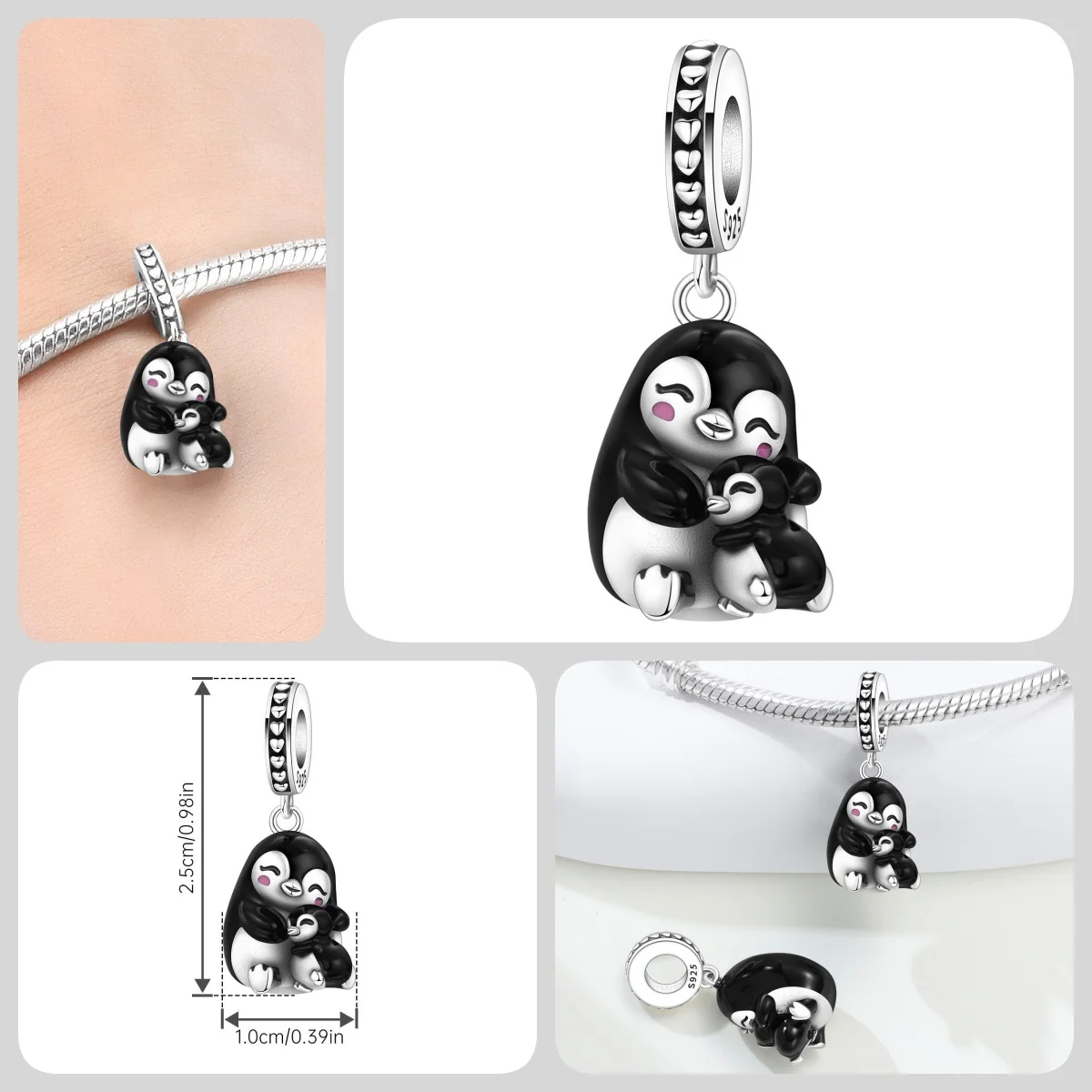 Blauer Charm, 925er Sterlingsilber, Ozeanperlen, Betta-Fisch-Anhänger, Geburtstagsfeier, Geschenk für Frauen, Armband, Halskette, DIY-Perlen, Schmuck – Detail 23